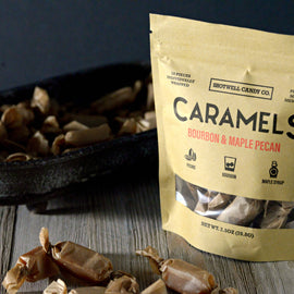 Bourbon and Maple Pecan Caramel