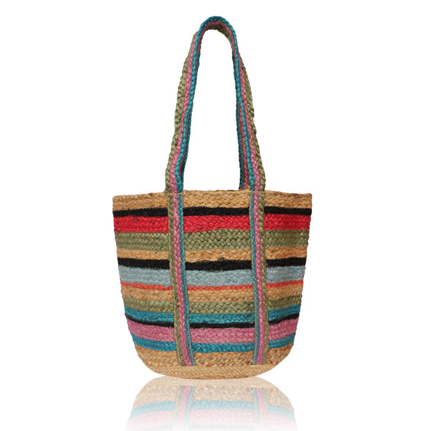 Hand-Dyed Pure Jute Tote