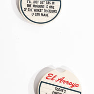 Today's Forecast Car Coaster Set