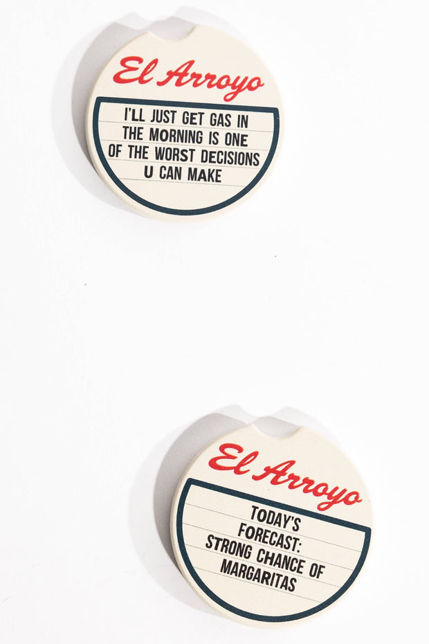 Today's Forecast Car Coaster Set