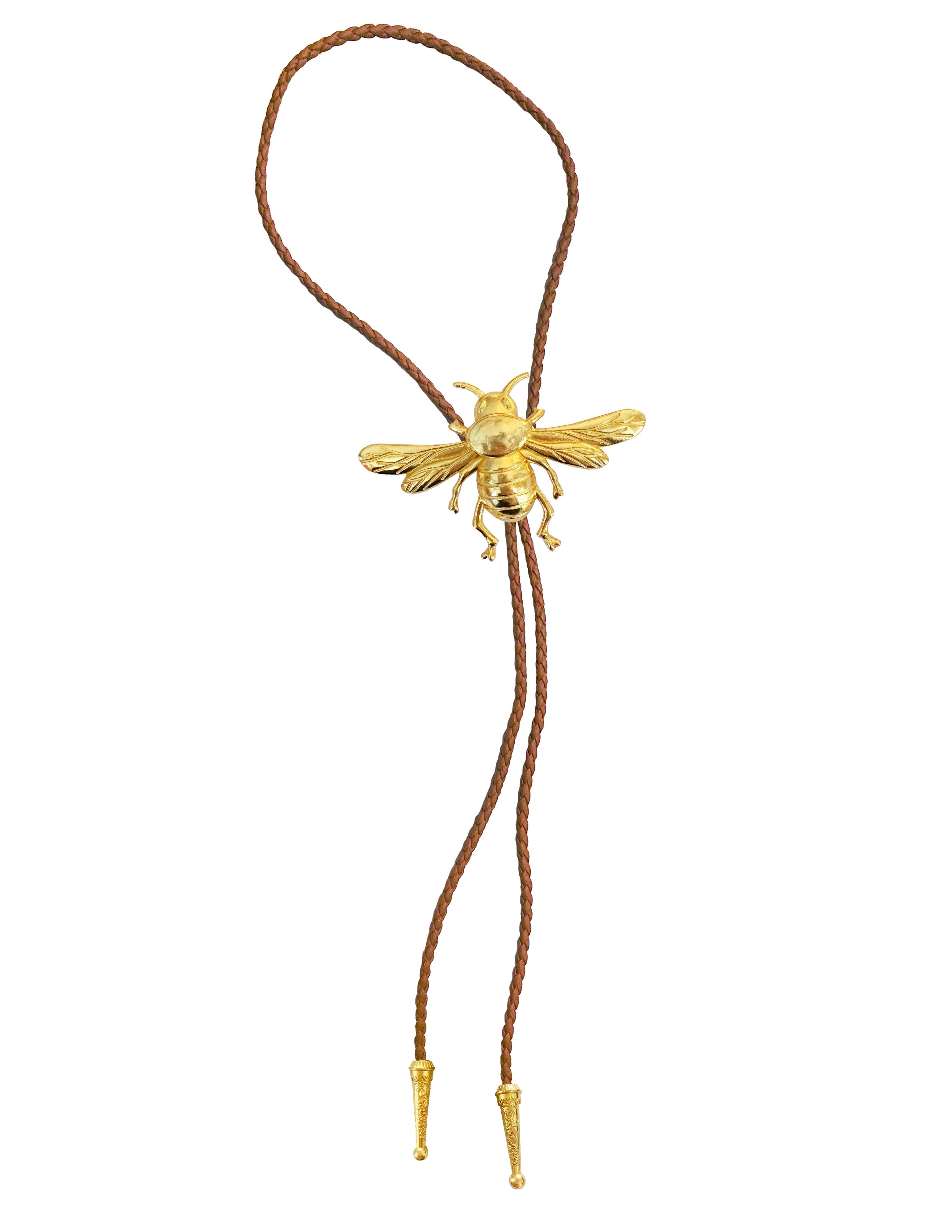 Gold Bumblebee Bolo Tie