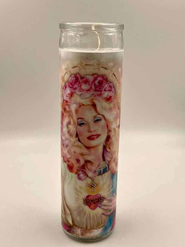 Dolly Parton Pink Smoking Prayer Candle