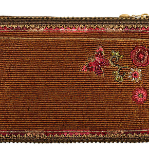 Rose & Pink Time Traveler Beaded Mini Crossbody