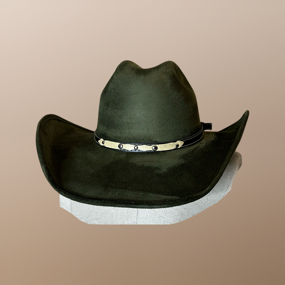 Vegan Suede Cowboy Hat 