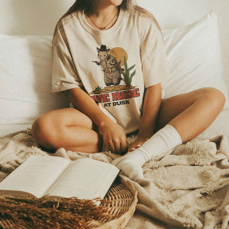 Possum Cowboy T-Shirt, Crop & Regular