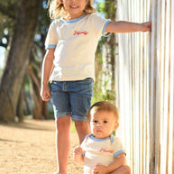 Howdy Vintage Ringer Onesie