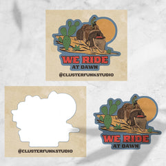 Armadillo Cowboy Sticker