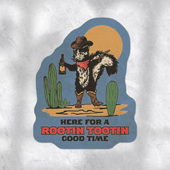 Skunk Cowboy Sticker