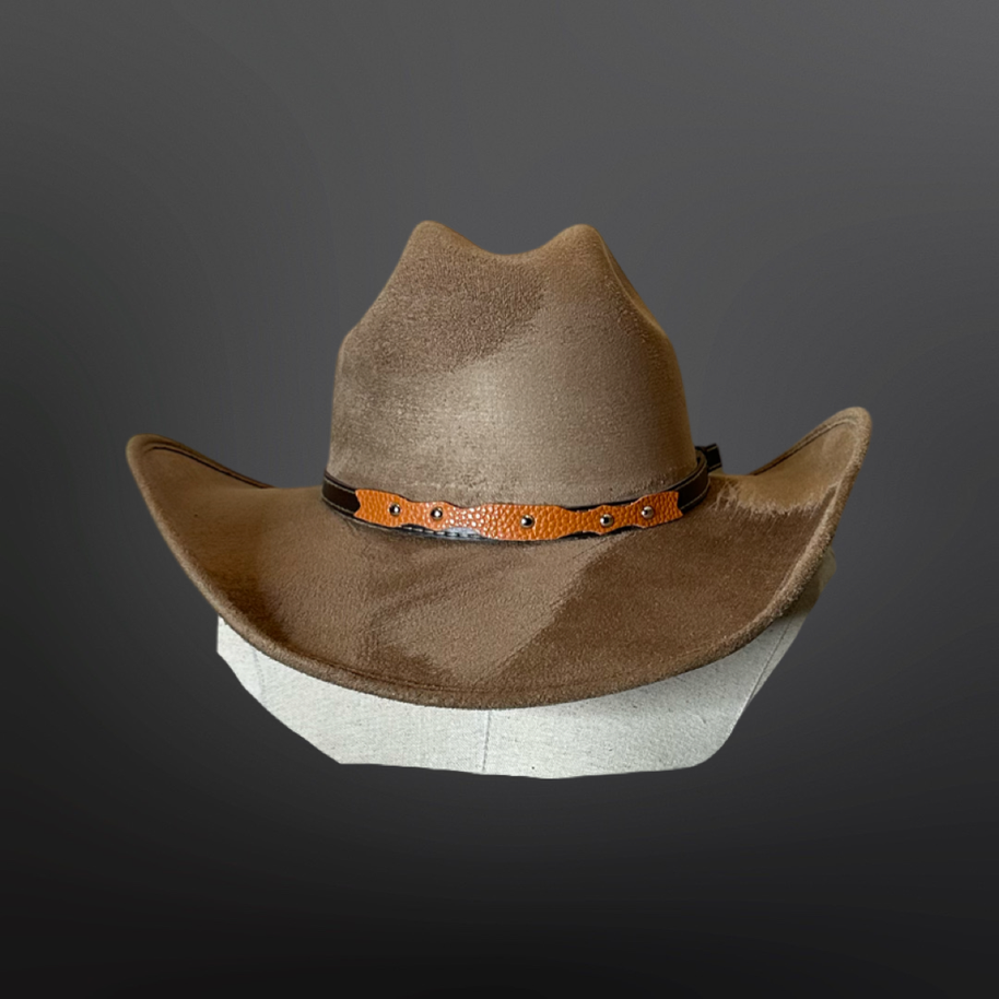 Vegan Suede Cowboy Hat 