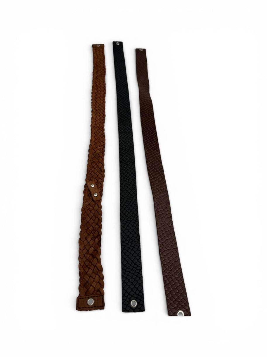 Braided and Textured Leather Bands