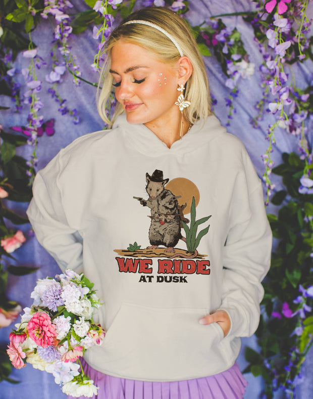 Possum Cowboy Fleece Hoodie