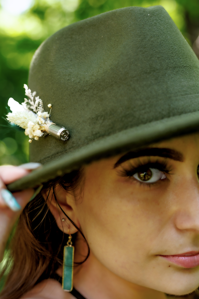 The Mini Pinny - Mini bullet casing hat pin