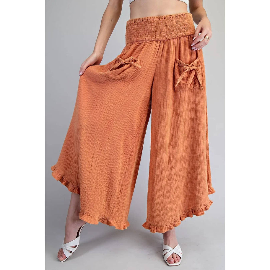 Mineral Washed Pants, Clay
