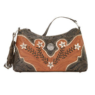 Desert Wildflower Zip Top Shoulder Bag