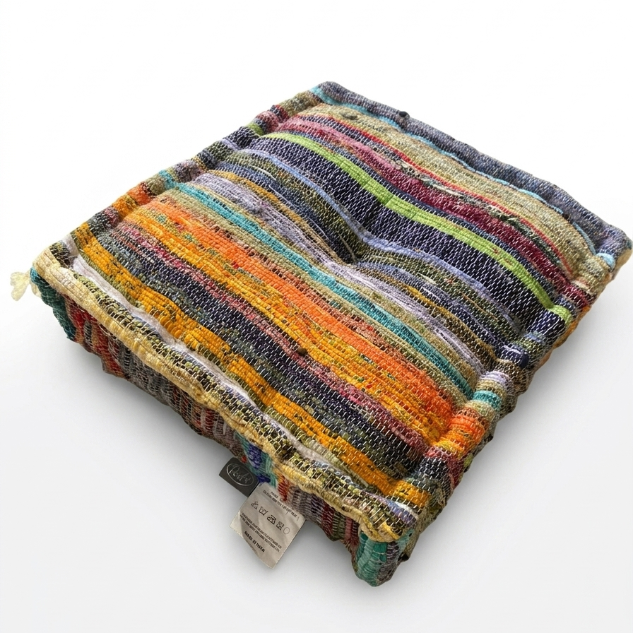 Handmade Square Floor Pillow, 16x16