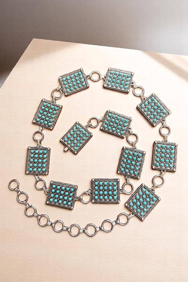 Pave Stone Concho Belt
