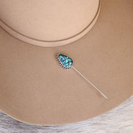 Blue Matrix Hat Pin