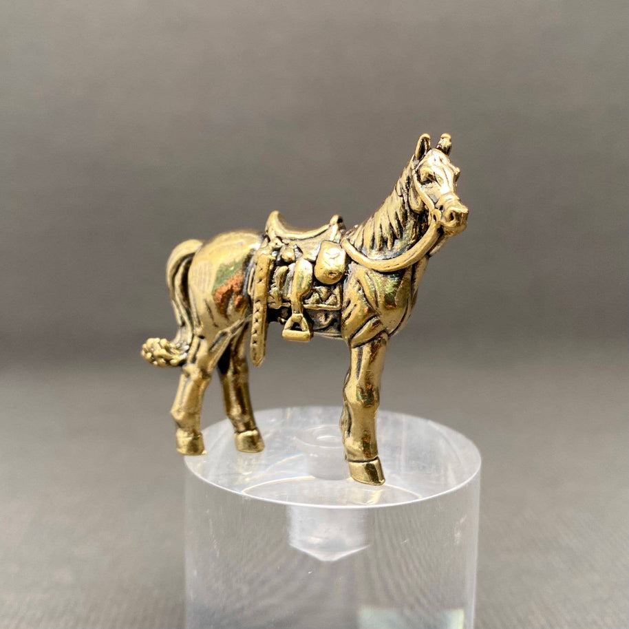 Brass Saddled Horse