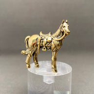 Brass Saddled Horse