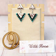 Solstice Edge Stone Drop Earrings