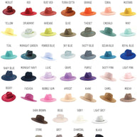 Engraved Floral Rancher Hat, Full Brim