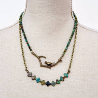 Braelyn Necklace - African Turquoise