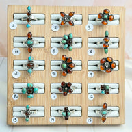 Amber & Turquoise Ring