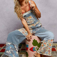 Animal Print & Floral Overalls