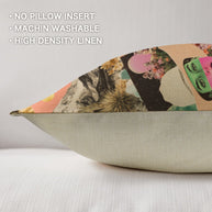 Baha Ranch Retro Pop Western Collage Pillow Case Made in America