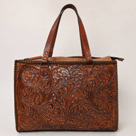 Tooled Leather Tote