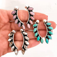 Angelic Sterling Stone Earrings, Turquoise