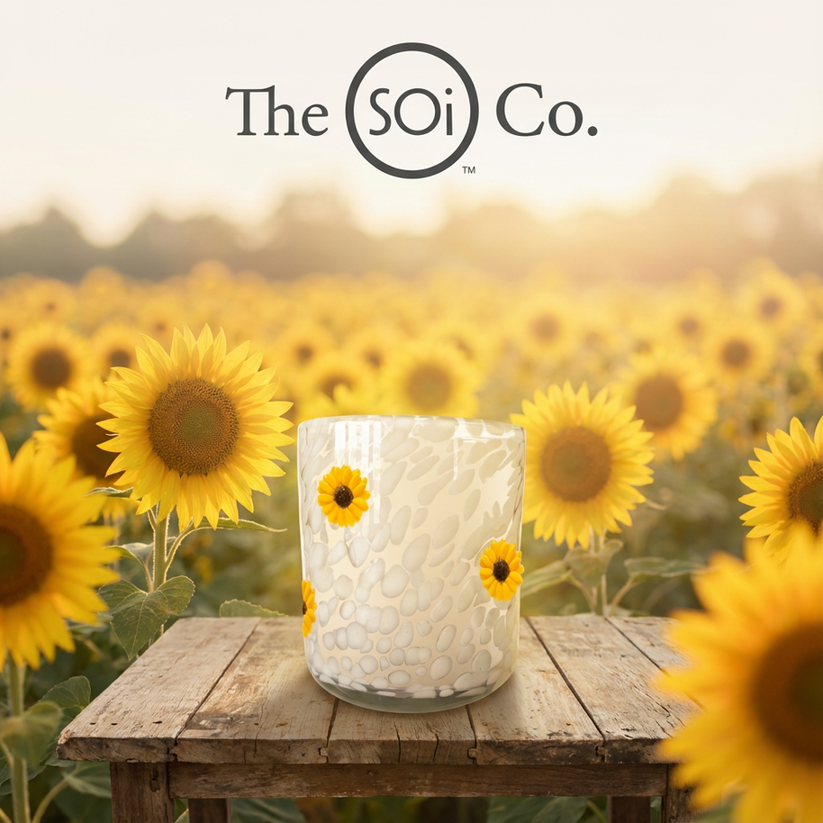 Golden Sunflower Icon 12oz Candle