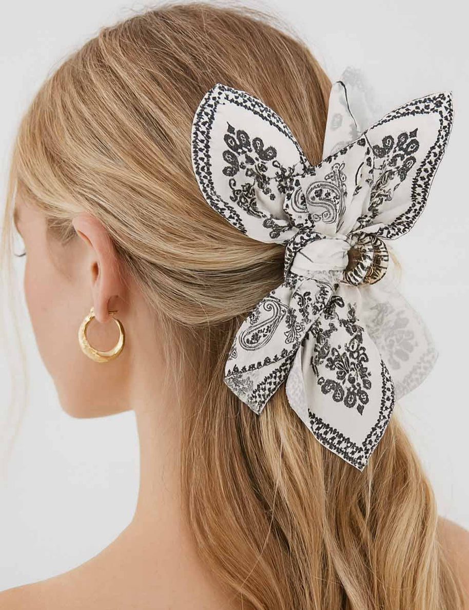Paisley Print Hair Clip, Several Colors