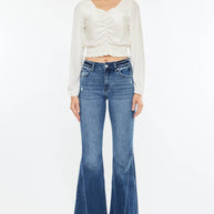 Kan Can Mid Rise Flare Jeans