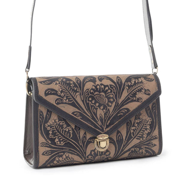Lark Hand-Tooled Purse