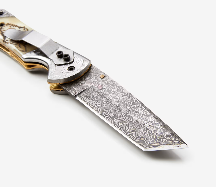 Titan American Eagle - White Wolf Damascus folding / EDC/