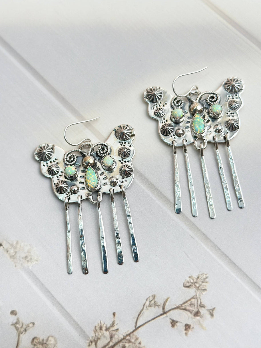 Boho Butterfly in Mesa Desert Opal Earrings