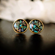 Crushed Opals Earrings