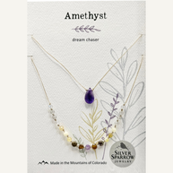 Amethyst double layer necklace