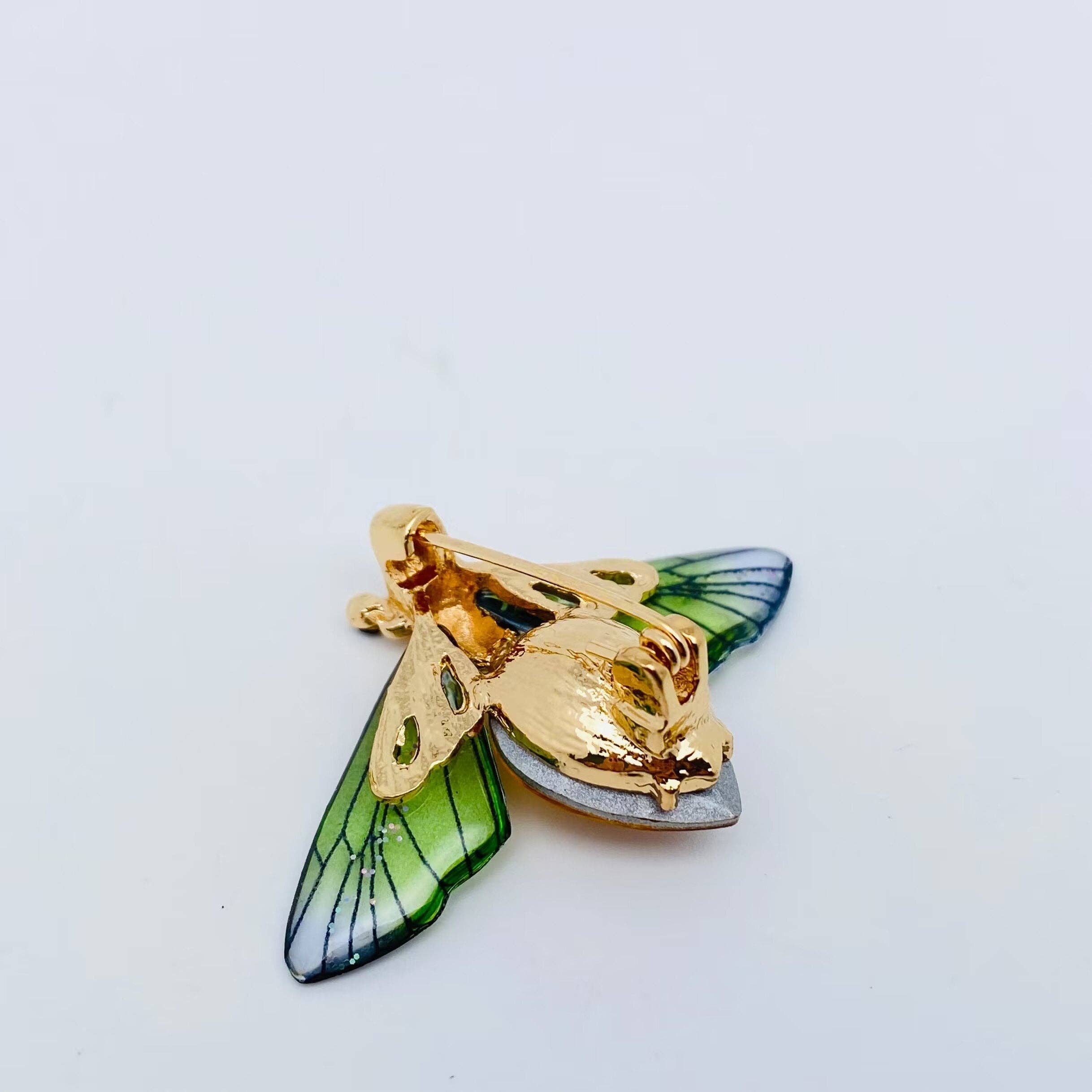 Bee Brooch Resin Wings