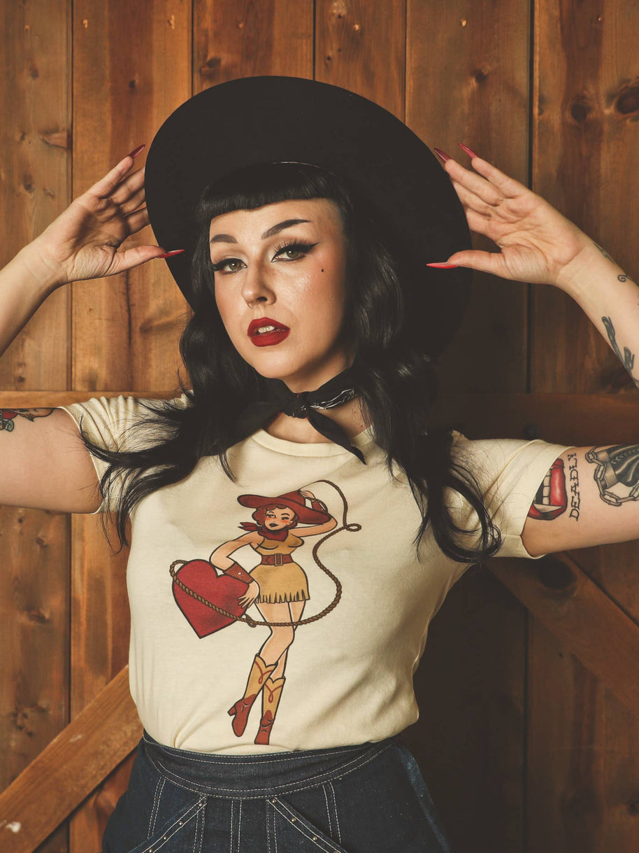 Heart Bandit Fitted Tee