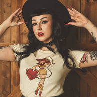 Heart Bandit Fitted Tee