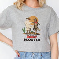 Boot Scootin Kitties Boxy Crop Top