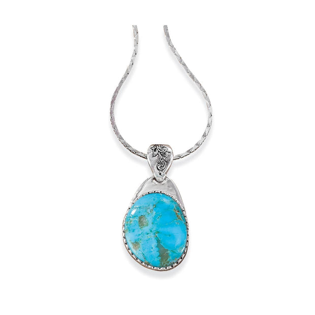 Sterling Silver Turquoise Pendant