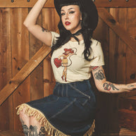 Heart Bandit Fitted Tee