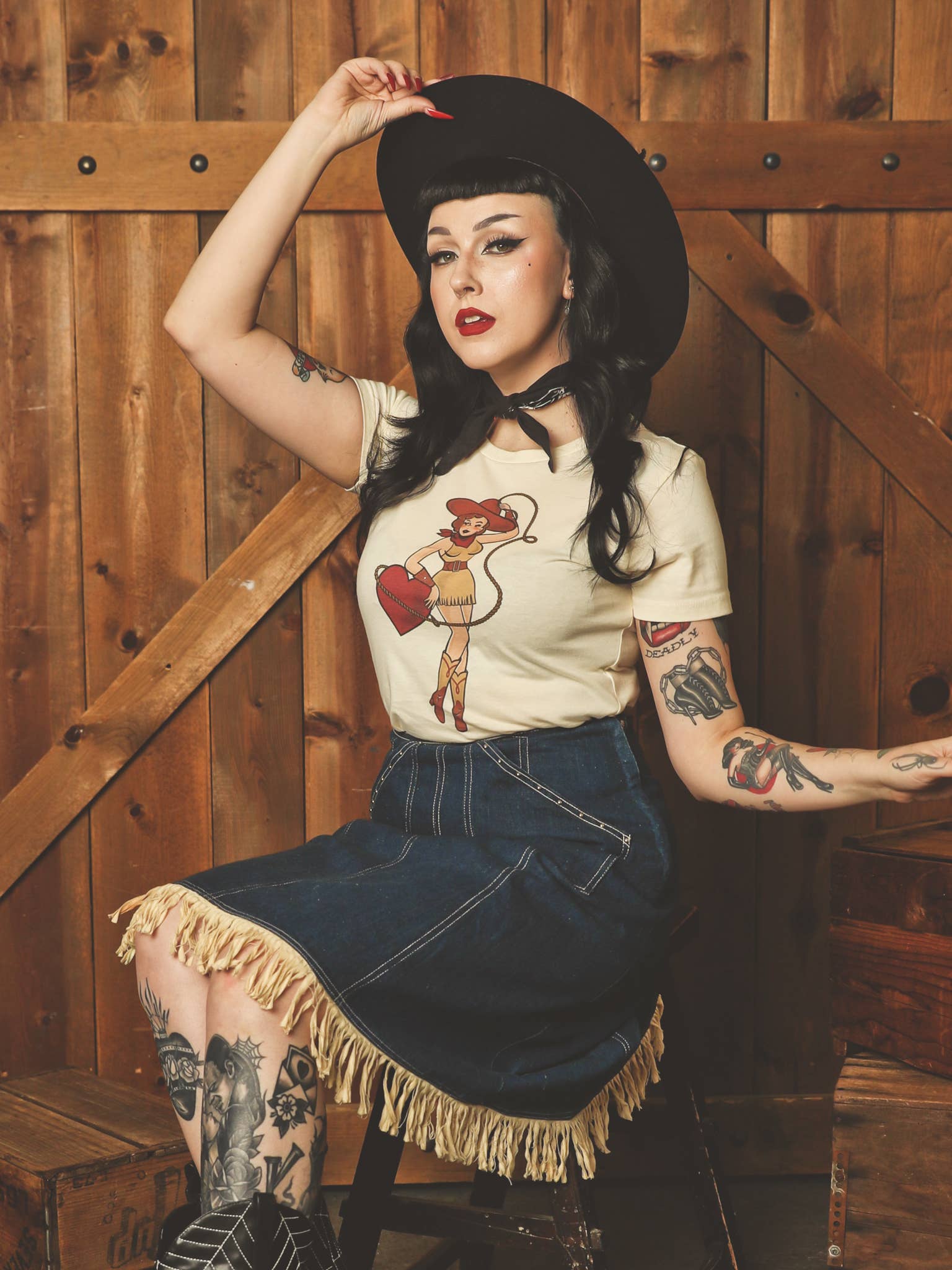 Heart Bandit Fitted Tee