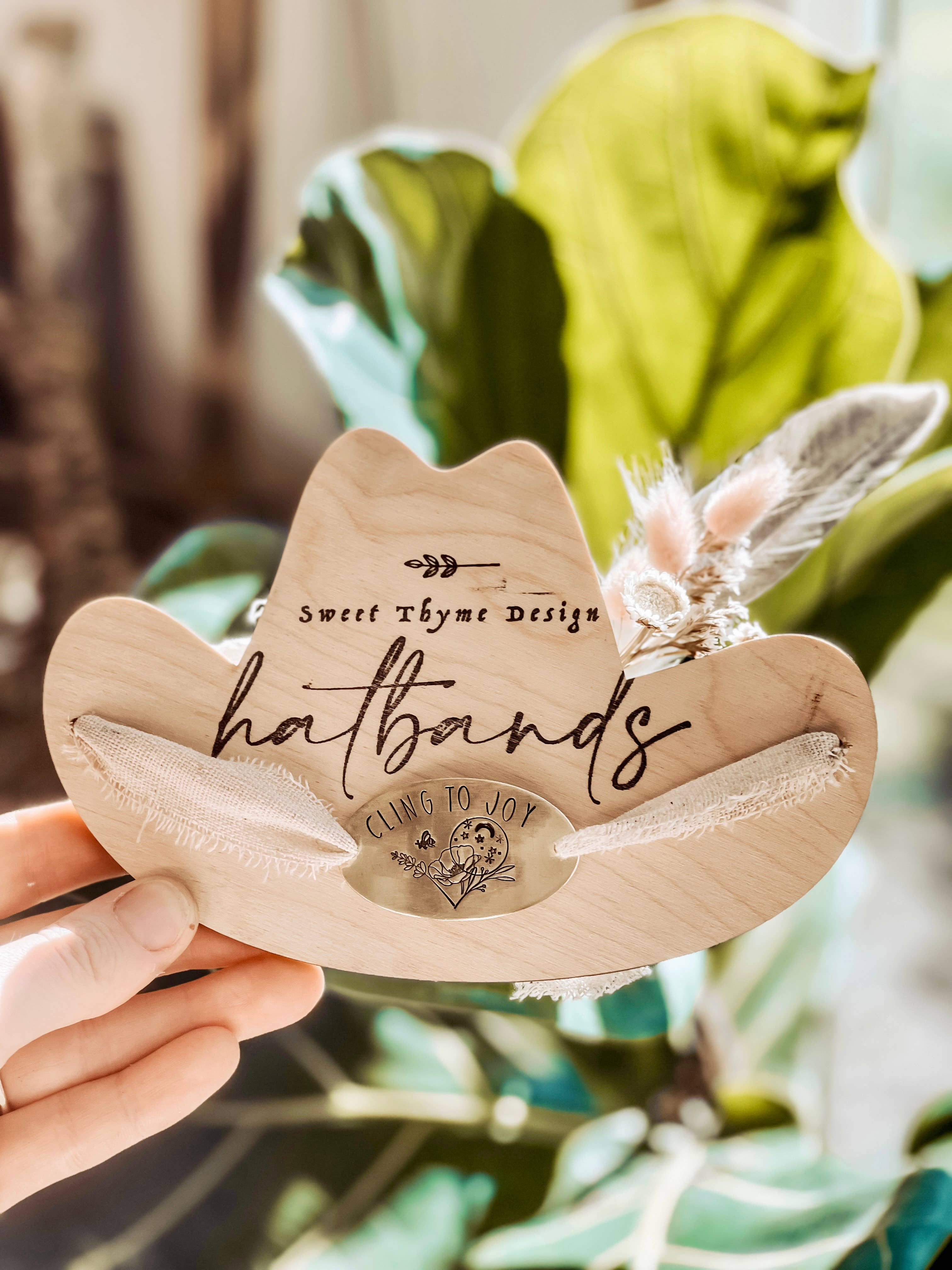 Women's Brass & Silk Hatband