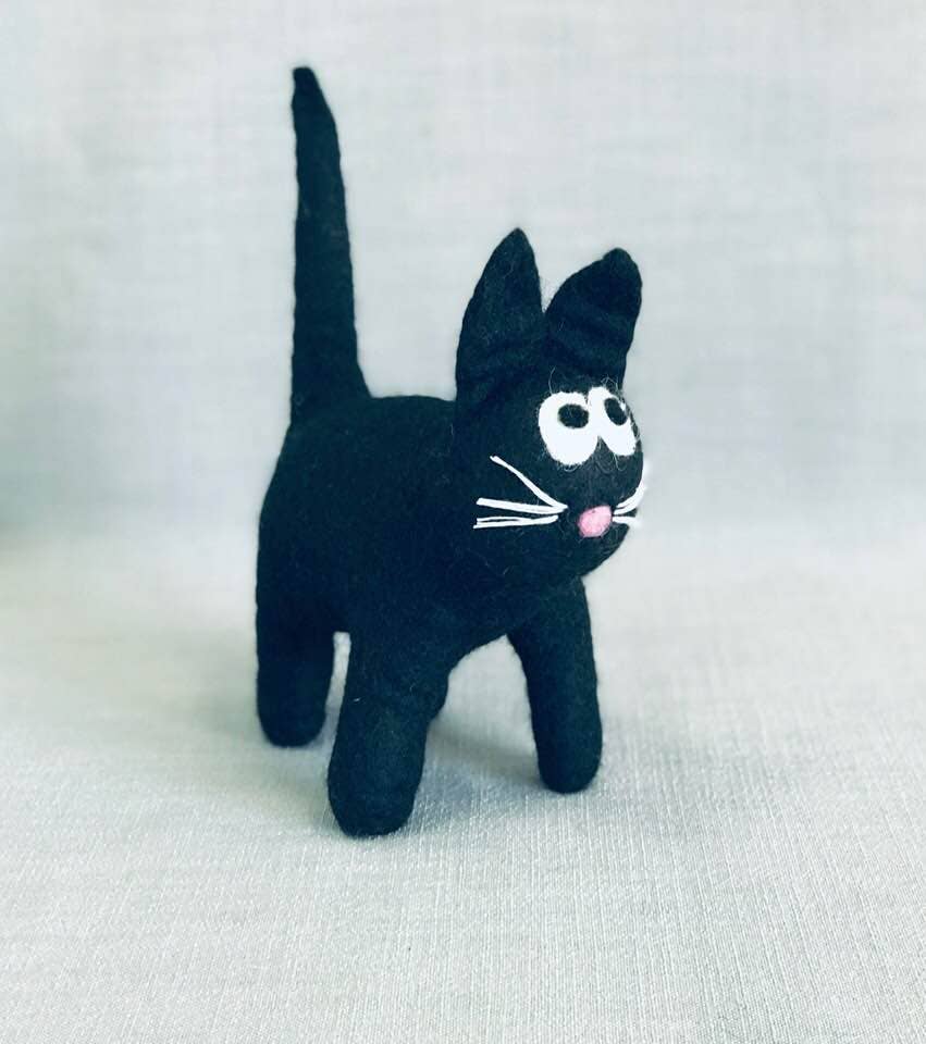 Halloween Decor Cat - Black