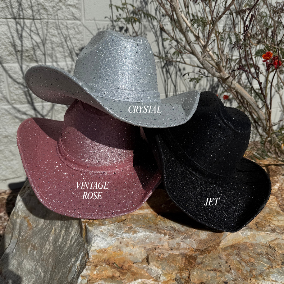 Unisex Rhinestone Rodeo Western Cowgirl Hats
