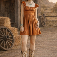 A-Line Mini Dress with Corset